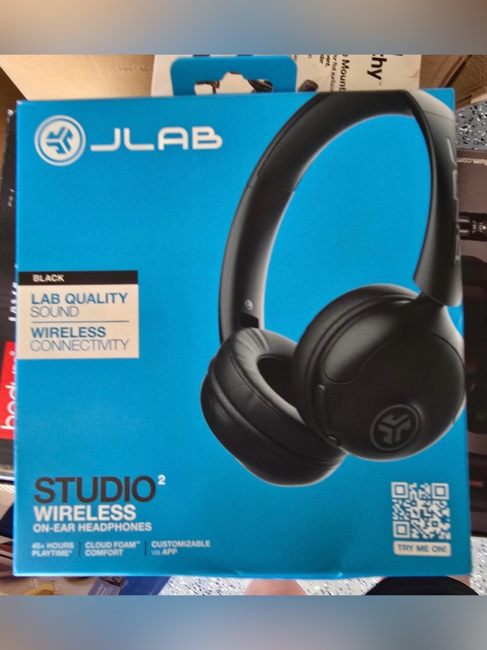 JLab Studio² Wireless On-Ear Headphones - Black
